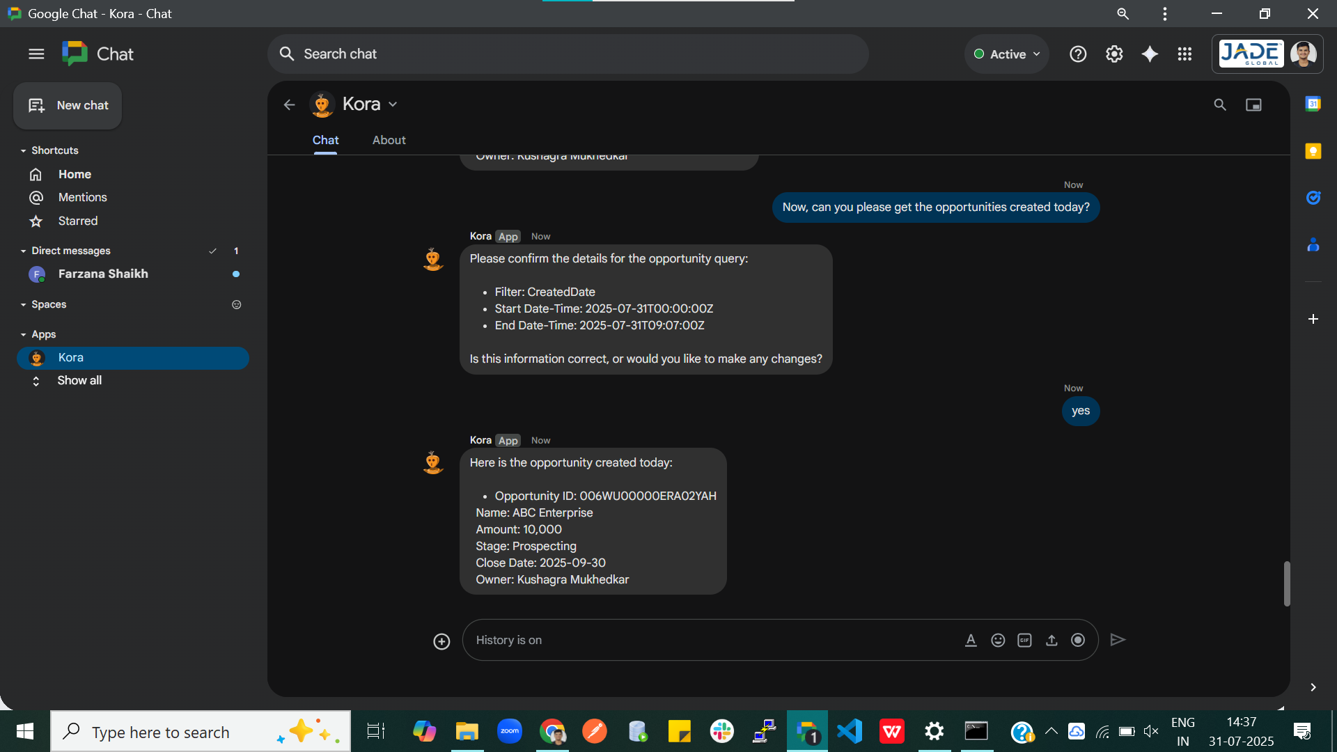 AI-powered conversational AI assistant Demo_4