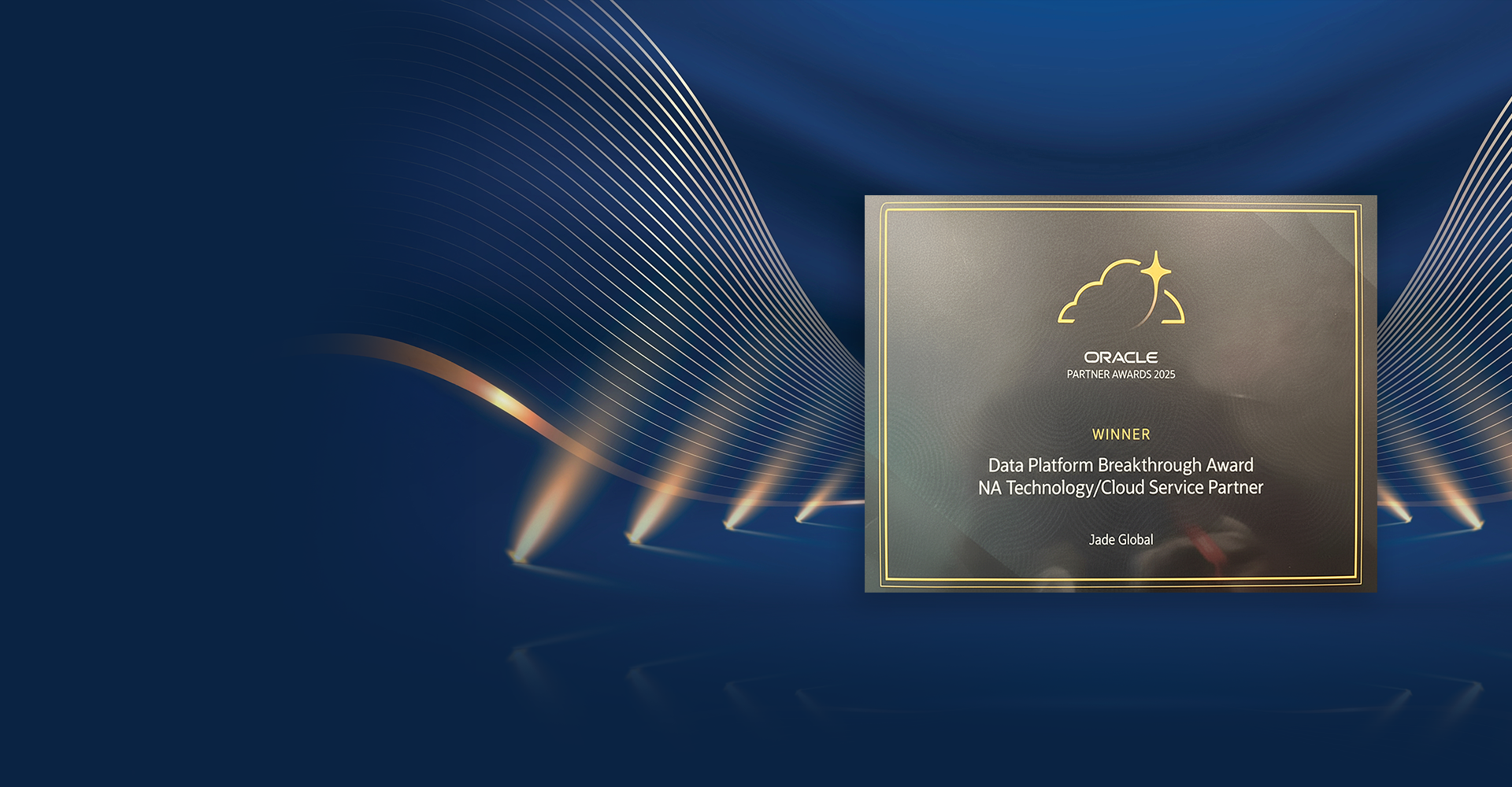 Jade Win Oracle Data Platform Breakthrough Award