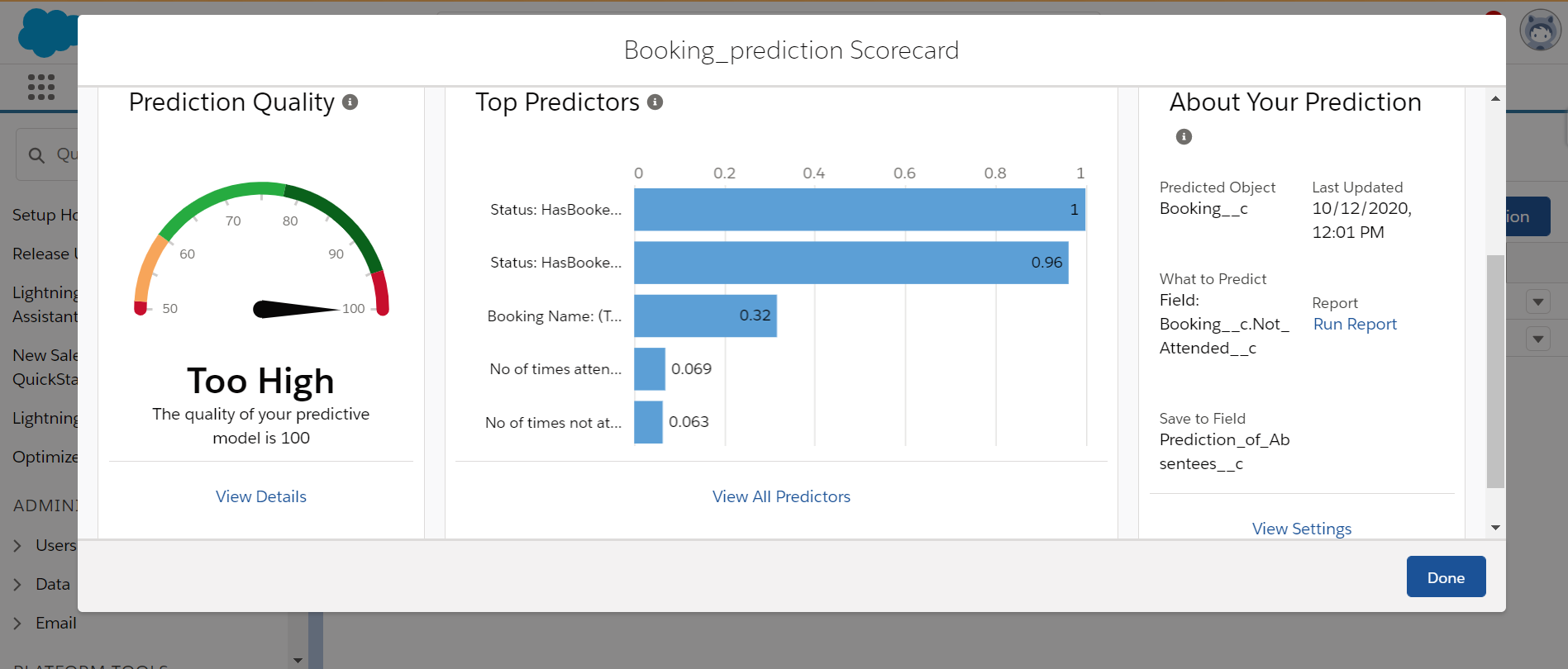 Einstein Prediction Builder