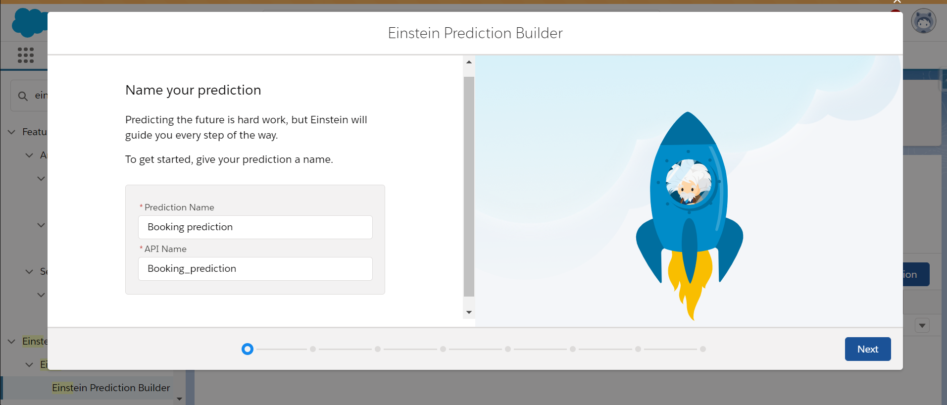 Einstein Prediction Builder