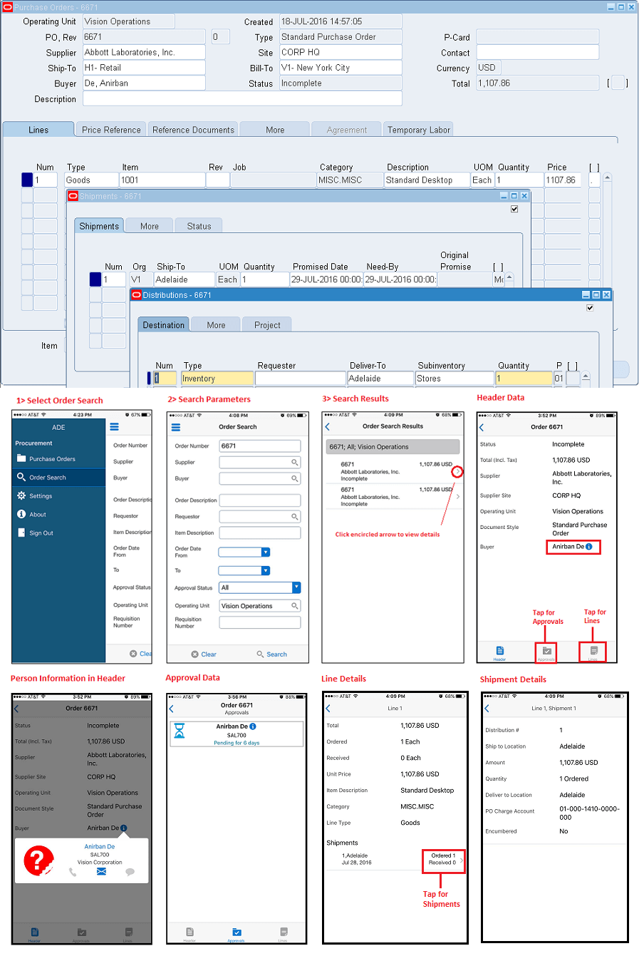 Mobile App - Sales Orders for EBS